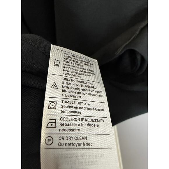 Vince Square Neck Midi Dress Black Pima Cotton Jersey Wardrobe Essentials Sz M - Picture 11 of 13